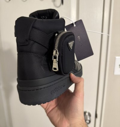 Prada Adidas Black Forum Highs