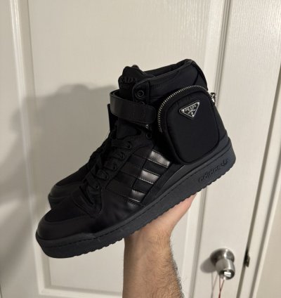 Prada Adidas Black Forum Highs