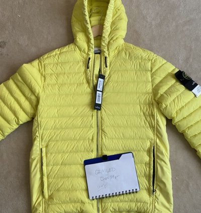 Stone Island Down Jacket With Hood
