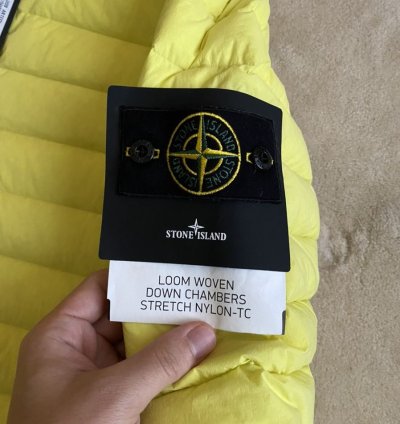 Stone Island Down Jacket With Hood