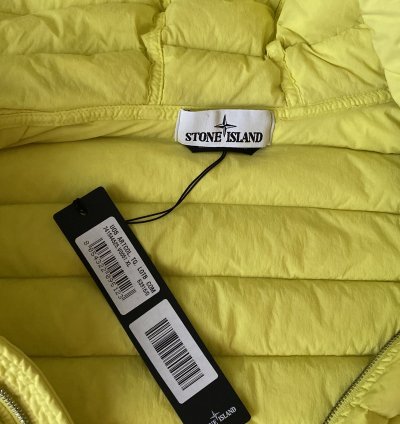 Stone Island Down Jacket With Hood