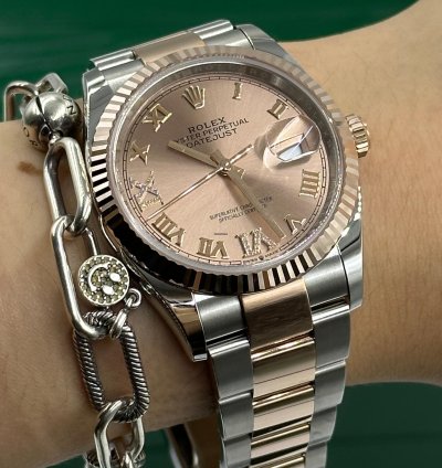 Rolex Datejust 36 126231 Viix Pink Roman Oys