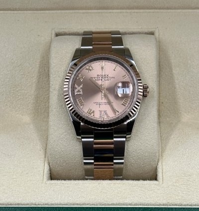Rolex Datejust 36 126231 Viix Pink Roman Oys