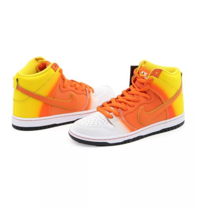 Nike Sb Dunk High Pro Sweet Tooth Candy Corn Amarillo Orange