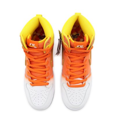 Nike Sb Dunk High Pro Sweet Tooth Candy Corn Amarillo Orange