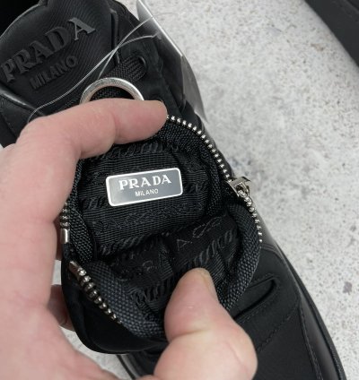 Prada Adidas Re-nylon Forum Low Black Size 13