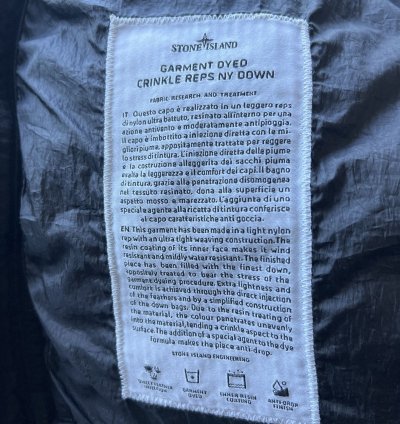 Stone Island Down Vest - Sz Medium - Bnwot