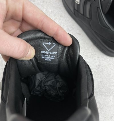 Prada Adidas Re-nylon Forum Low Black Size 13