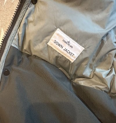Stone Island Down Vest Military Green Large Nwt