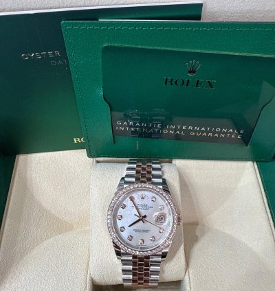 Rolex Datejust 36 126281rbr Mother Of Pearl Dial Unworn Jubilee 36mm Bracelet 2024