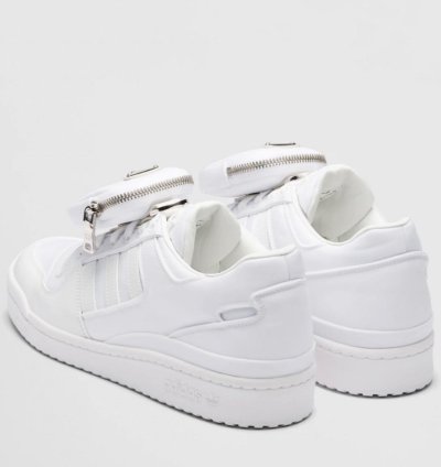 Prada Adidas Re-nylon Forum Low White Sneakers Size 12