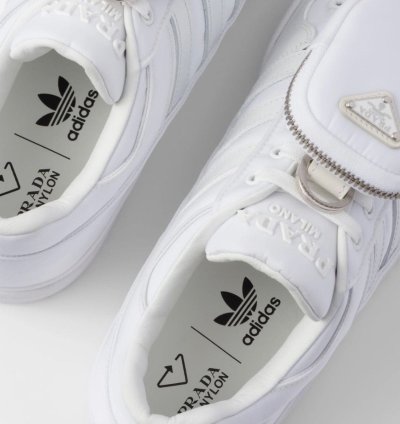 Prada Adidas Re-nylon Forum Low White Sneakers Size 12