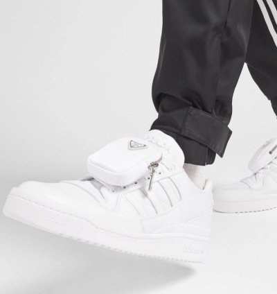 Prada Adidas Re-nylon Forum Low White Sneakers Size 12