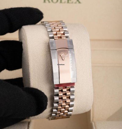 Rolex Datejust 36 126281rbr Steel 18k Rose Gold Chocolate Diamond Dial 36 Mm