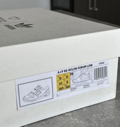 Prada Adidas Re-nylon Forum White Sneakers Us 8 5 Eu 42