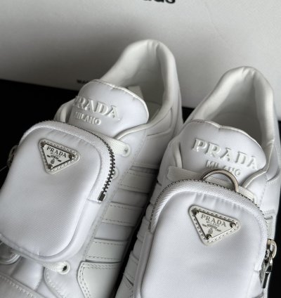 Prada Adidas Re-nylon Forum White Sneakers Us 8 5 Eu 42