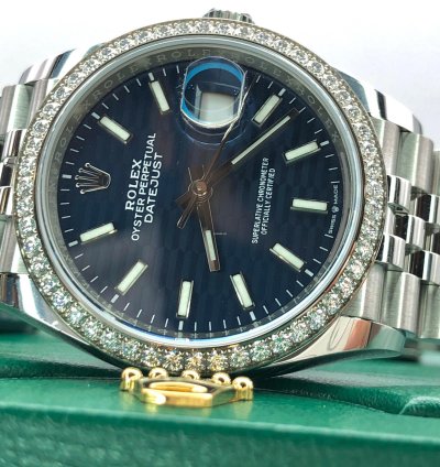 Rolex Datejust 36 126284rbr Blue Fluted Wave Motif Dial Jubilee 2021