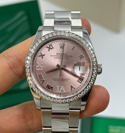 Rolex Datejust 36 126284rbr Pink Roman Oyster