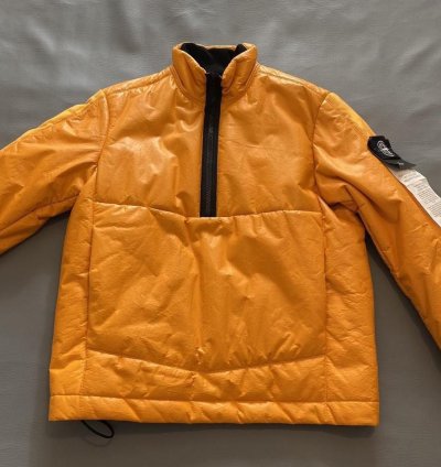 Stone Island Featherweight Leather Anorak With Primaloft