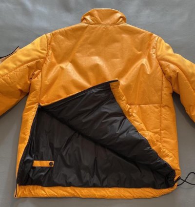 Stone Island Featherweight Leather Anorak With Primaloft