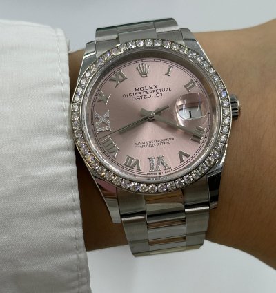 Rolex Datejust 36 126284rbr Pink Roman Oyster