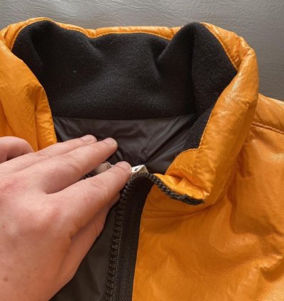 Stone Island Featherweight Leather Anorak With Primaloft
