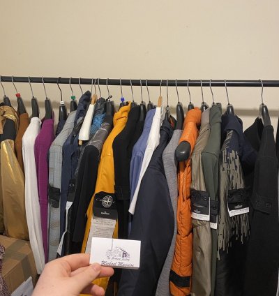 Stone Island Featherweight Leather Anorak With Primaloft