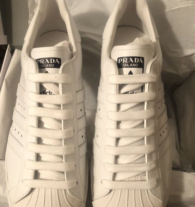 Prada Adidas Superstar And Bowling Bag