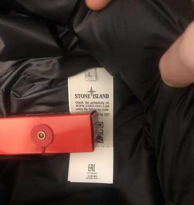 Stone Island Featherweight Leather Anorak With Primaloft
