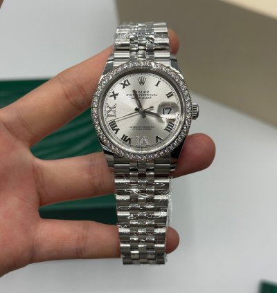 Rolex Datejust 36 126284rbr Vi Silver Jub