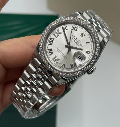 Rolex Datejust 36 126284rbr Vi Silver Jub