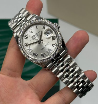 Rolex Datejust 36 126284rbr Vi Silver Jub