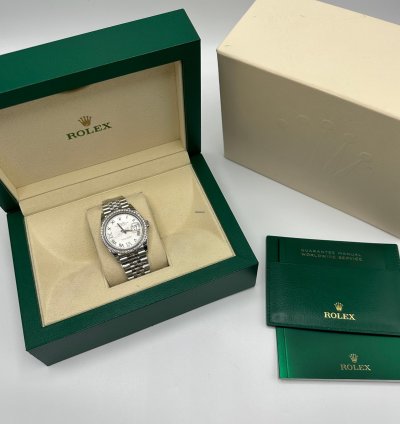Rolex Datejust 36 126284rbr Vi Silver Jub