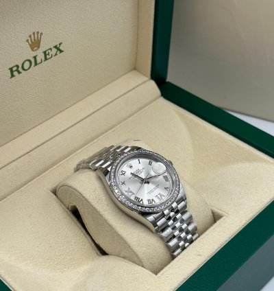 Rolex Datejust 36 126284rbr Vi Silver Jub