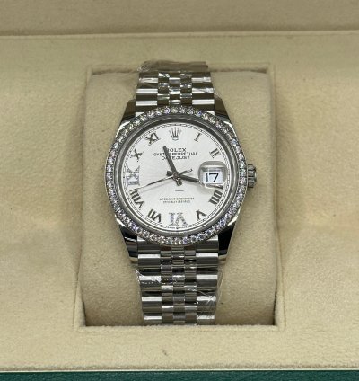 Rolex Datejust 36 126284rbr Vi Silver Jub