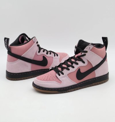Kcdc Brooklyn Skateshop Nike Sb Dunk High Pink Black Dh7742-600