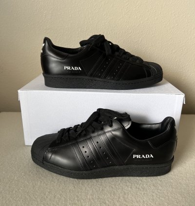 Prada Adidas Superstar In Black