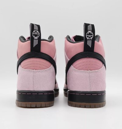 Kcdc Brooklyn Skateshop Nike Sb Dunk High Pink Black Dh7742-600