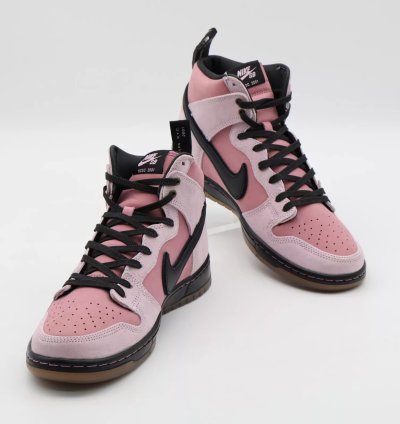 Kcdc Brooklyn Skateshop Nike Sb Dunk High Pink Black Dh7742-600
