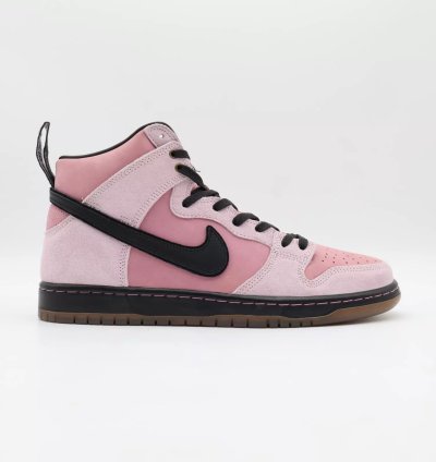 Kcdc Brooklyn Skateshop Nike Sb Dunk High Pink Black Dh7742-600