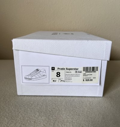 Prada Adidas Superstar In Black