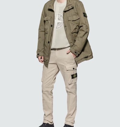Stone Island Field Jacket With Removable Hood
