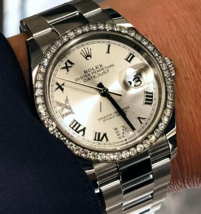 Rolex Datejust 36 126284rbr Vi Silver Oys