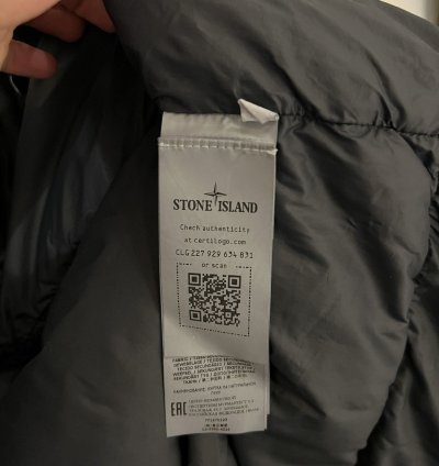 Stone Island Garment Dyed Crinkle Nylon Down Jacket