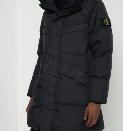 Stone Island Garment Dyed Crinkle Nylon Down Jacket