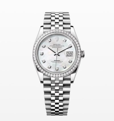 Rolex Datejust 36 2024 Datejust 36 Steel Jubilee Bracelet Factory Mop Diamond Dial Unworn Full Set 126284rbr