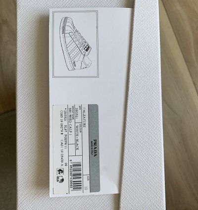 Prada Adidas White Black Superstar Sneakers