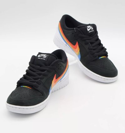 Dh7722-001 Polaroid Nike Sb Dunk Low Pro Qs Black White