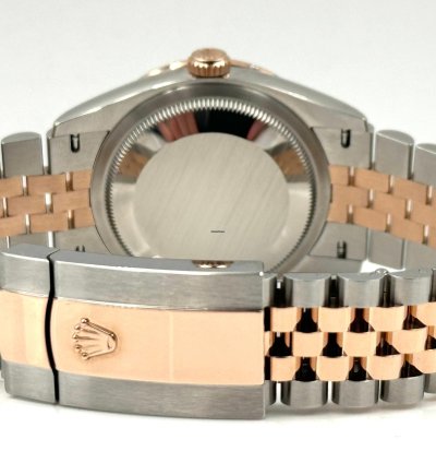 Rolex Datejust 36 36mm Mother Of Pearl Mop Dial Diamond Bezel Two Tone Jubilee 126281rbr Unworn