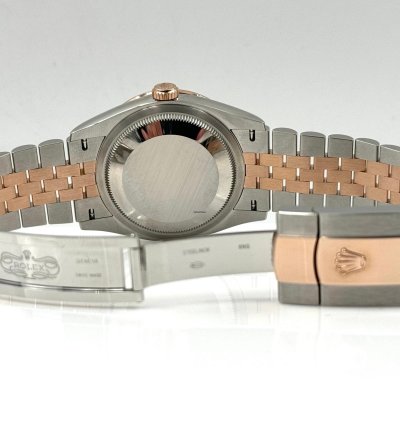 Rolex Datejust 36 36mm Mother Of Pearl Mop Dial Diamond Bezel Two Tone Jubilee 126281rbr Unworn